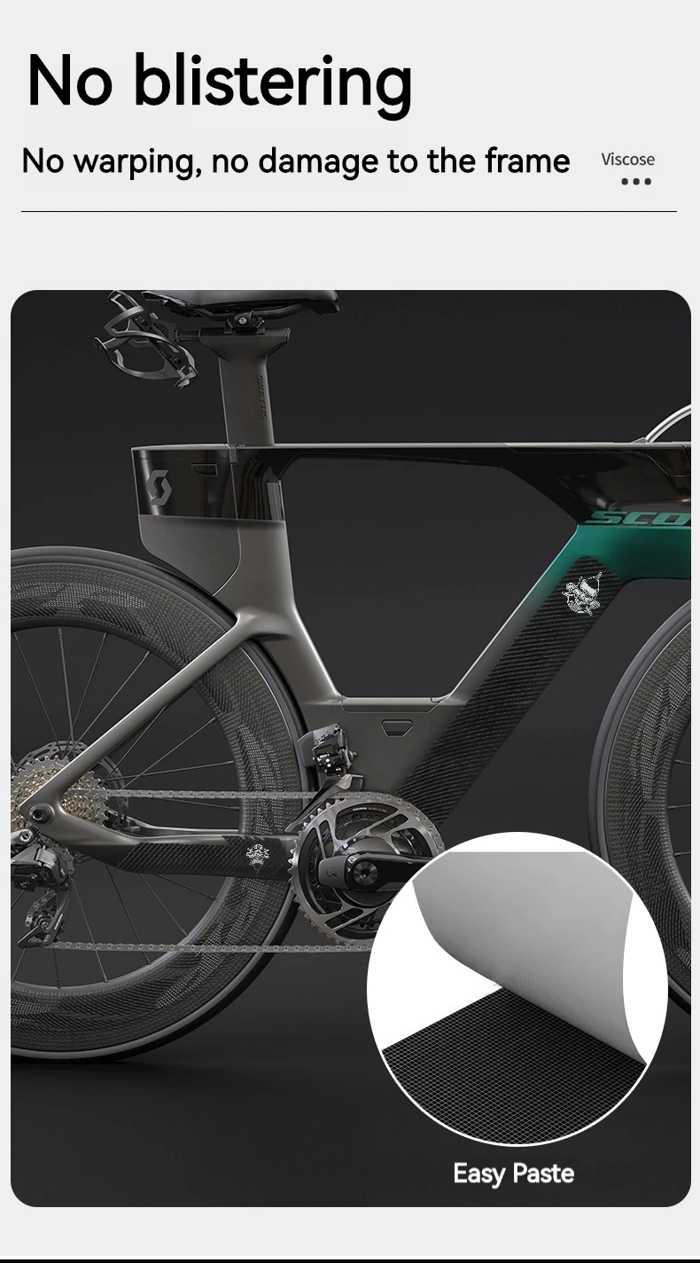 ENLEE Bicycle Frame Protection Sticker MTB Removable Bike Down Tube Anti-Scratch Sticker Tape Protector Cycling Accessories