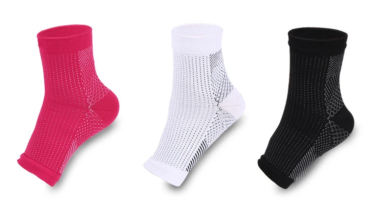1Pair Plantar Fasciitis Socks Sleeves,30-40mmHg Compression Socks for Ankle Support,Injury Recovery, Eases Swelling Women Men