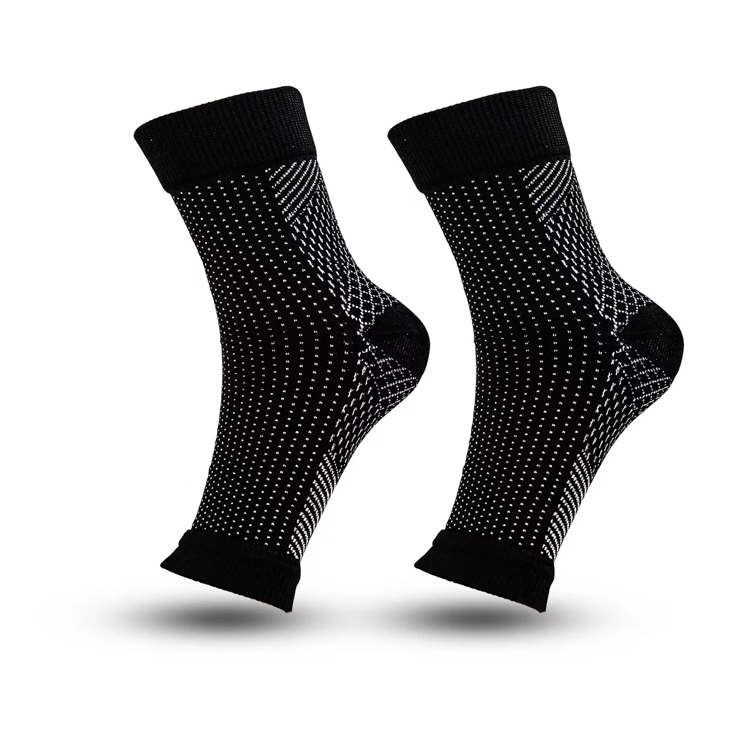1Pair Plantar Fasciitis Socks Sleeves,30-40mmHg Compression Socks for Ankle Support,Injury Recovery, Eases Swelling Women Men