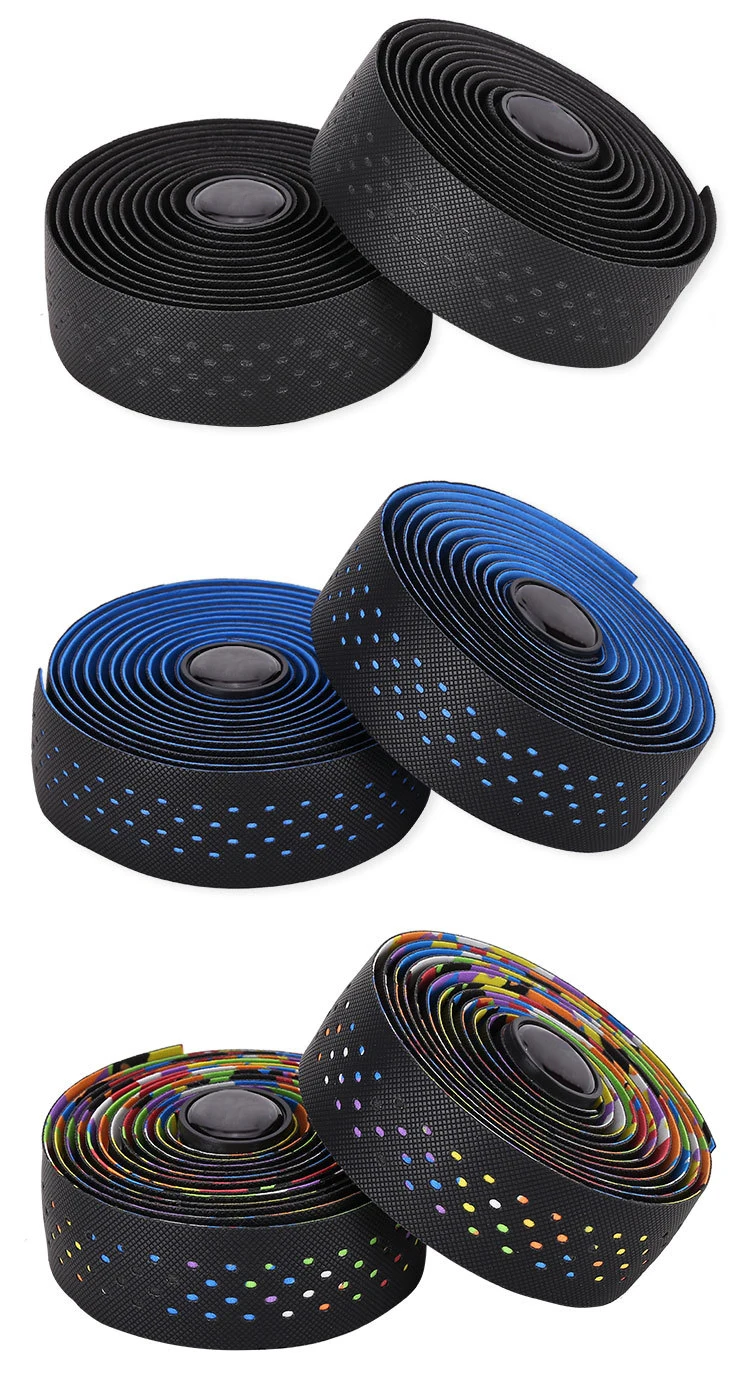 New Road Bike Handlebar Tapes Shock-absorbing Cycling Anti-slip Handlebar Bar Tape Wear-Resistant Bicycle Strap Bikes Belt