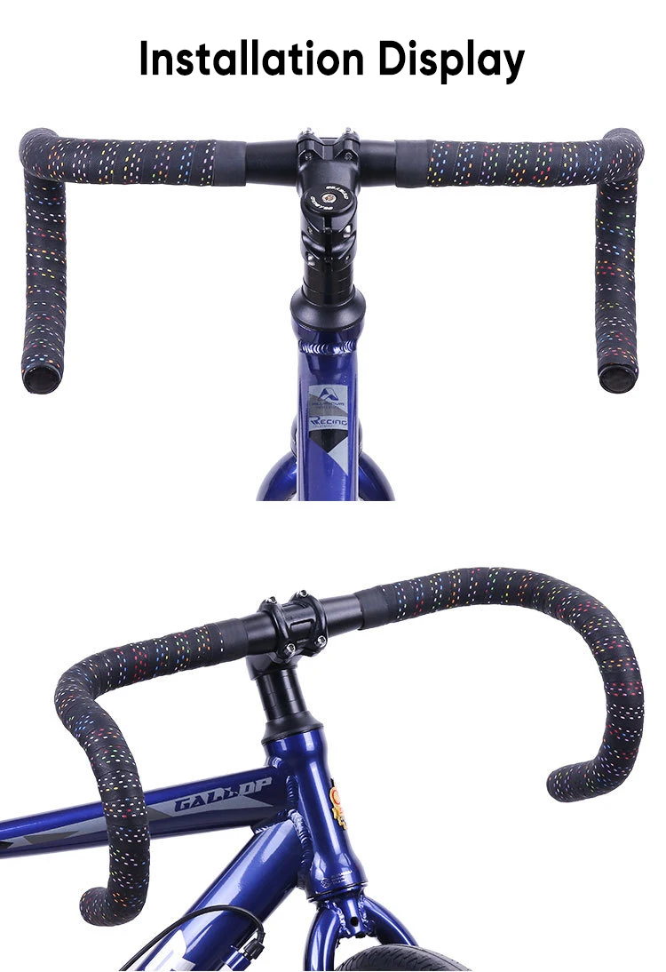 New Road Bike Handlebar Tapes Shock-absorbing Cycling Anti-slip Handlebar Bar Tape Wear-Resistant Bicycle Strap Bikes Belt