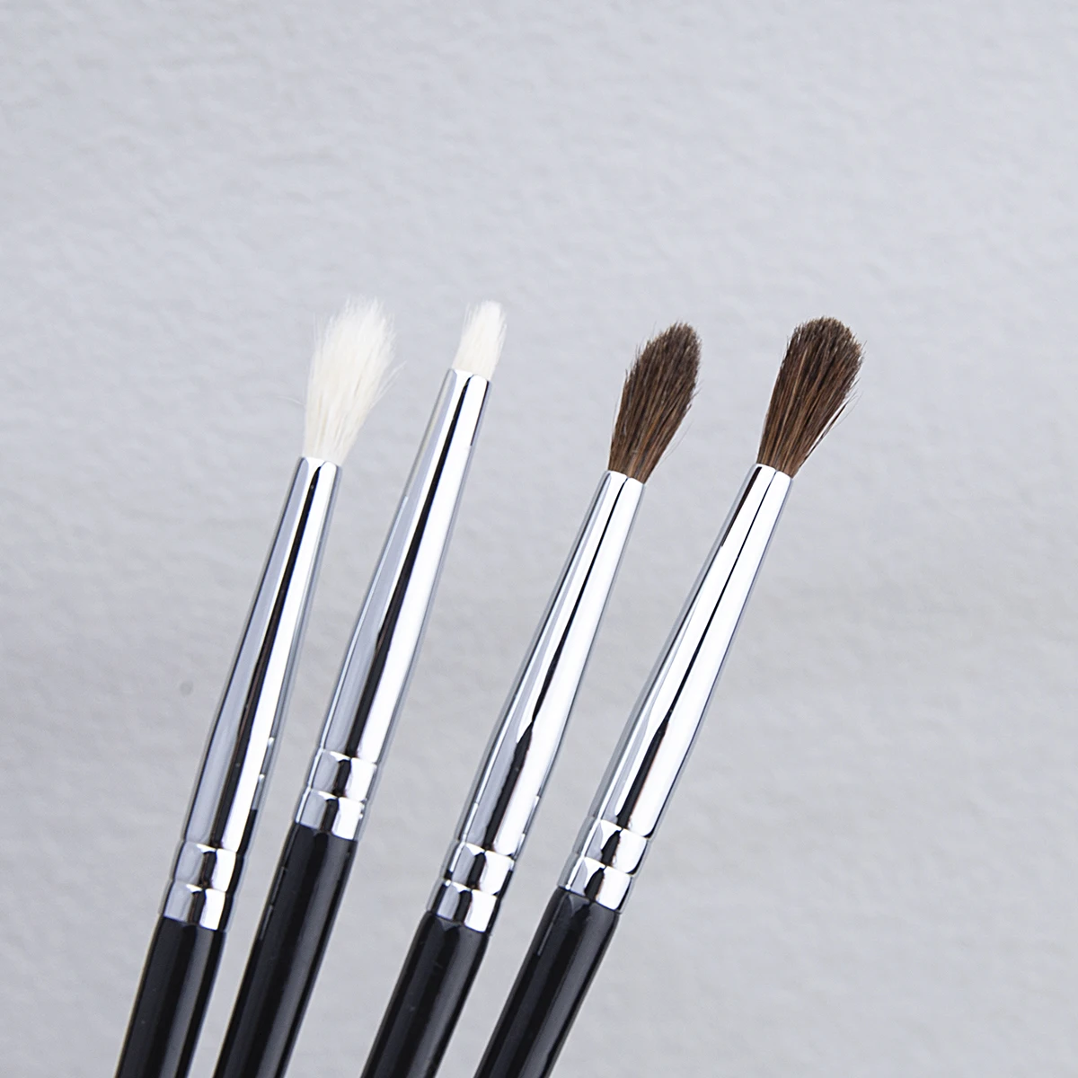 Small Crease Brush Mini Pointed Eyeshadow Blending Makeup Brush Fluffy Goat Hair / Horse Hair Precise Tapered Crease Makeup Tool