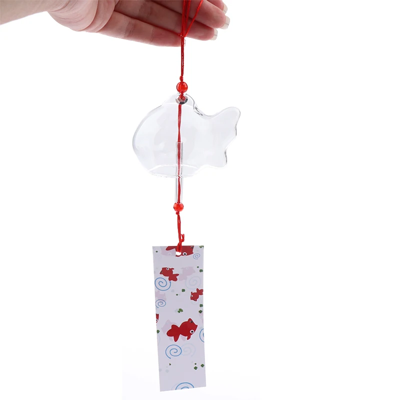 Wind Chime Chimes Japanese Glass s Style Goldfish Garden Hanging Outdoor Decor Pendant Furin Decorative Fish Ornament