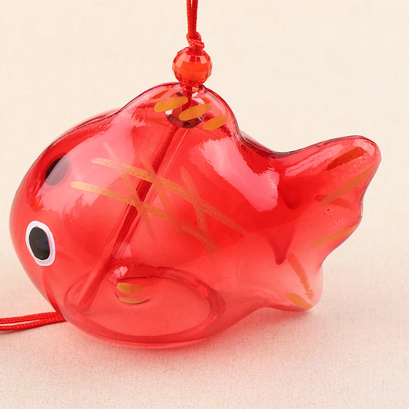 Wind Chime Chimes Japanese Glass s Style Goldfish Garden Hanging Outdoor Decor Pendant Furin Decorative Fish Ornament