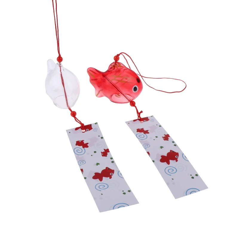 Wind Chime Chimes Japanese Glass s Style Goldfish Garden Hanging Outdoor Decor Pendant Furin Decorative Fish Ornament