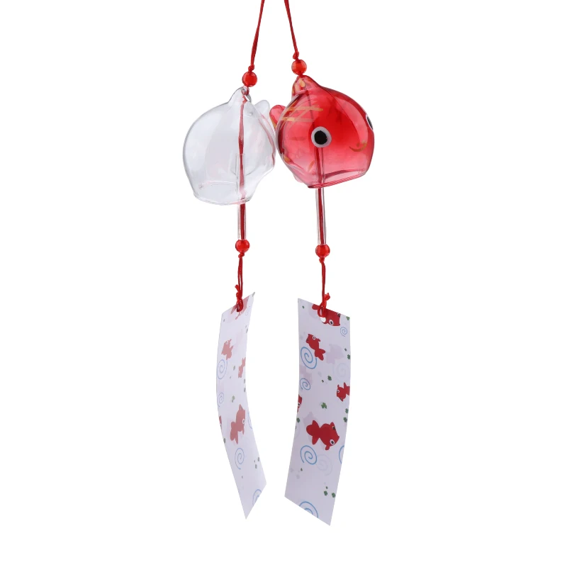 Wind Chime Chimes Japanese Glass s Style Goldfish Garden Hanging Outdoor Decor Pendant Furin Decorative Fish Ornament