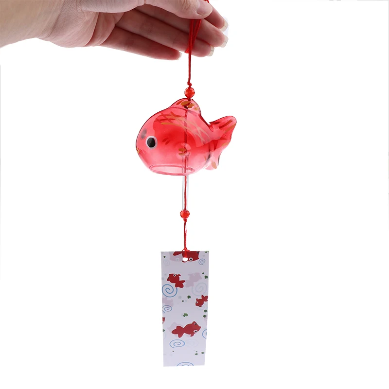 Wind Chime Chimes Japanese Glass s Style Goldfish Garden Hanging Outdoor Decor Pendant Furin Decorative Fish Ornament