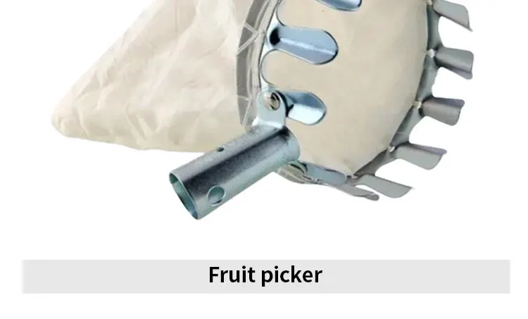 1pc Fruit Picker Tool, Metal Cherry Picker Tool, Fruit Picker Basket Head,Fruit Harvester Attachment Garden Hardware Tools