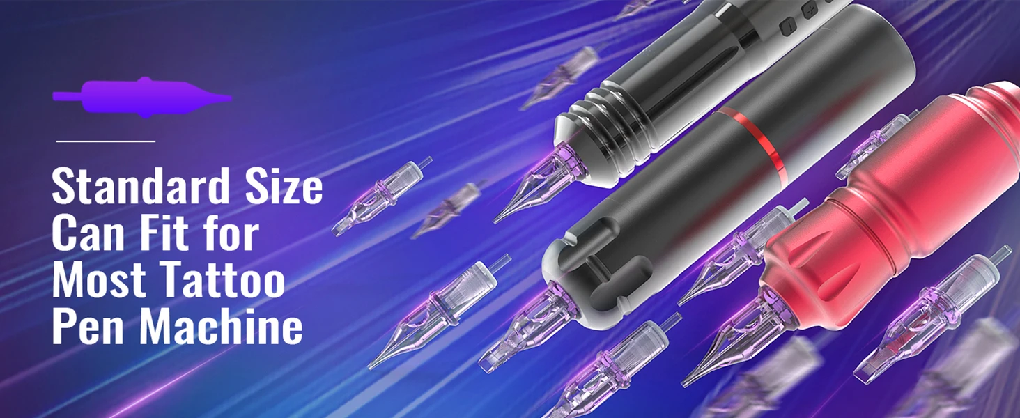 YILONG 10Pcs Disposable Tattoo Cartridges Needle RL Round Liner Shader Tattoo Needle For Tattooing Machine Supply