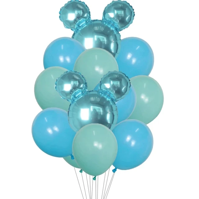 1set Pink Blue Head Foil Balloons Wedding Birthday Theme Party Decoration Air Globos Supplies Kids Favor Gifts Ball
