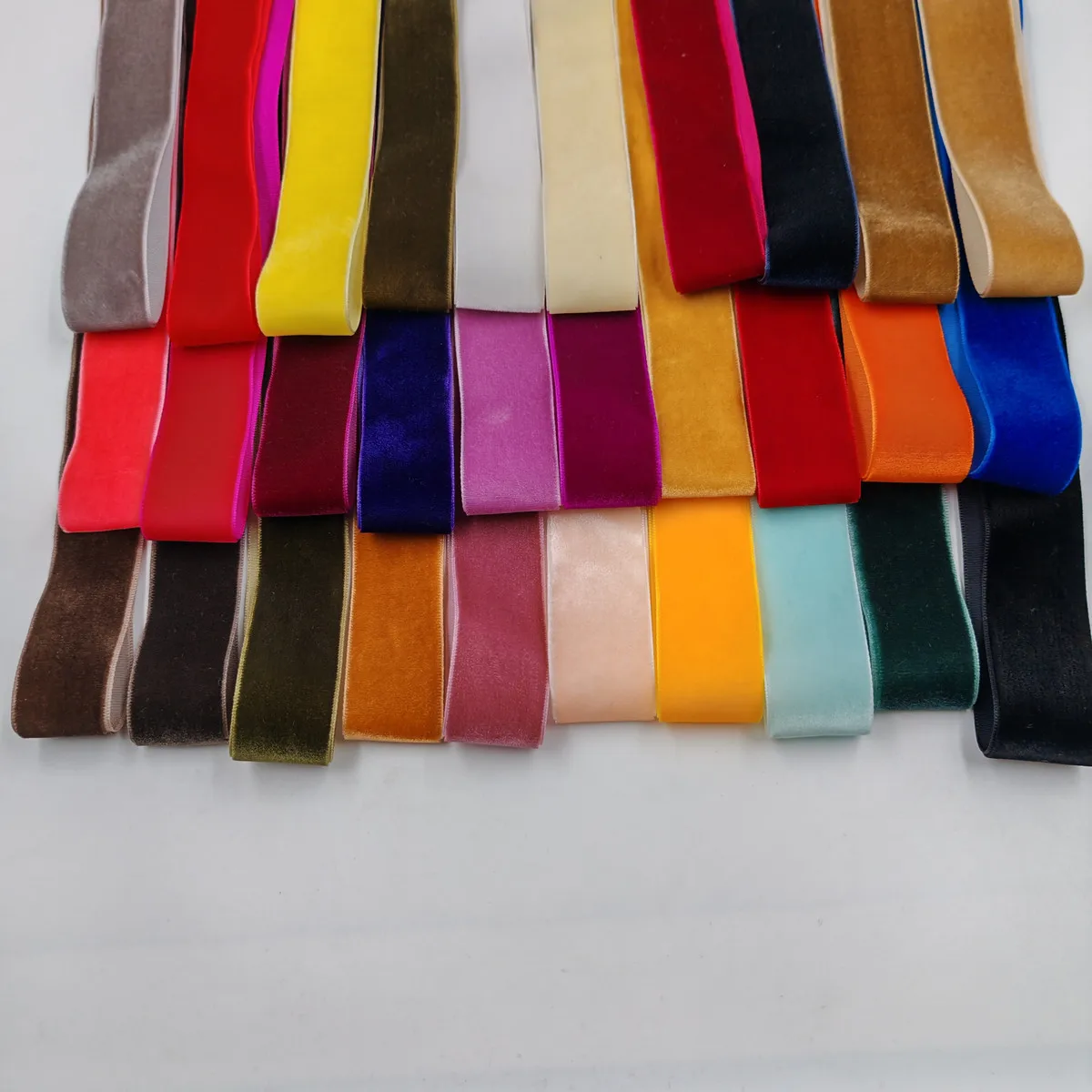 6-25mm Velvet Ribbon Single Face Wedding Party Decoration Handmade Ribbon Gift Wrapping Hair Bowknot DIY Christmas Inelastic