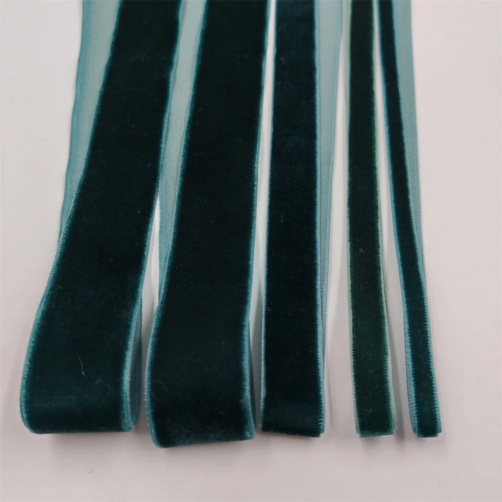 6-25mm Velvet Ribbon Single Face Wedding Party Decoration Handmade Ribbon Gift Wrapping Hair Bowknot DIY Christmas Inelastic