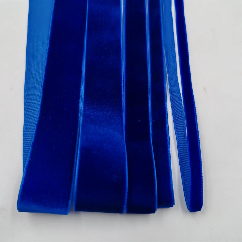 6-25mm Velvet Ribbon Single Face Wedding Party Decoration Handmade Ribbon Gift Wrapping Hair Bowknot DIY Christmas Inelastic