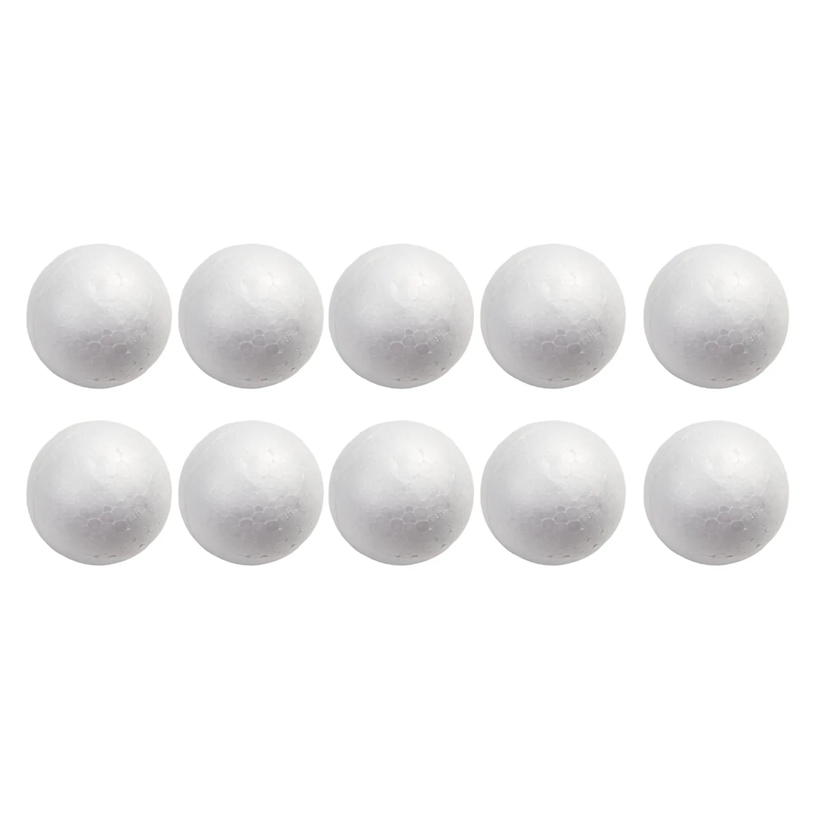 10pcs Party Wedding Decoration Modeling Craft Solid Foam Ball Polystyrene Balls Round Tree White 50mm-100mm