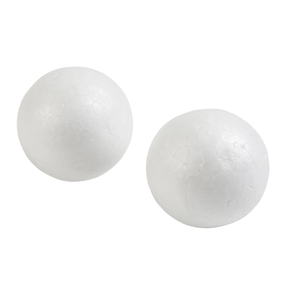 10pcs Party Wedding Decoration Modeling Craft Solid Foam Ball Polystyrene Balls Round Tree White 50mm-100mm
