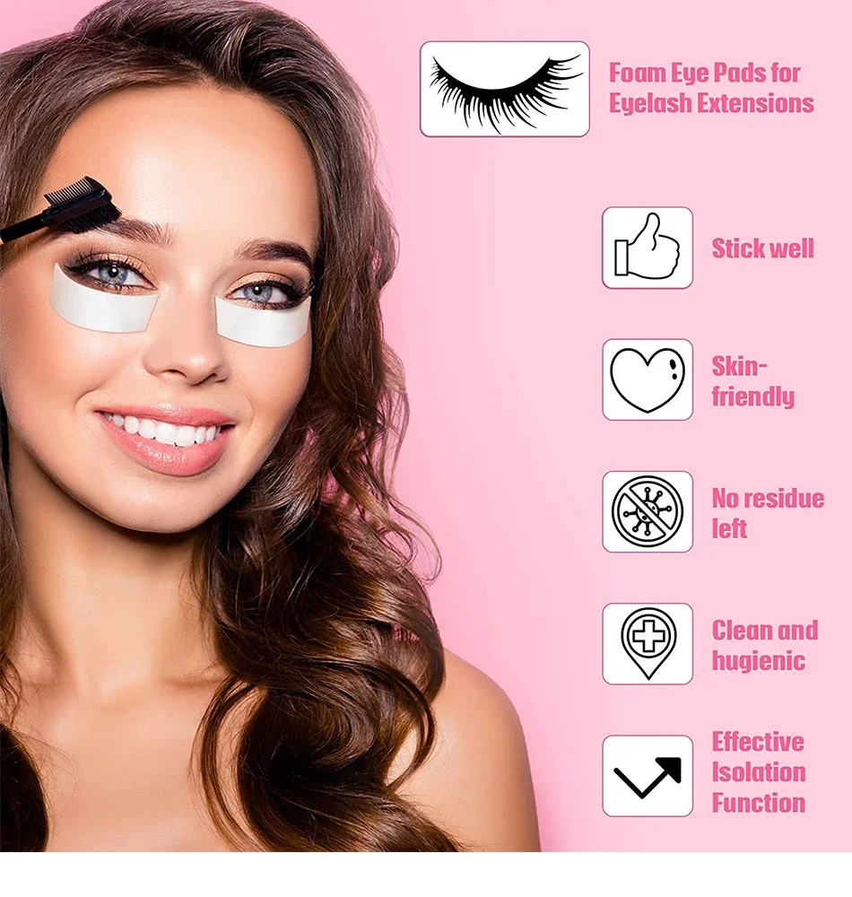 110Pcs/Roll Eye Tapes Under Eye Patches Foam Eyelash Gel Pads Adhesive Tape Eyelash Extension Stickers Eyepad Makeup Accessories