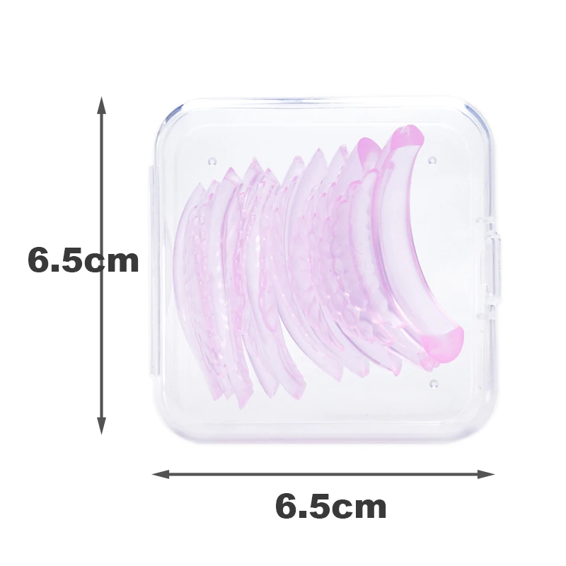 New 5 Pairs Pink Eyelash Extension Silicone Pads Shell Shape Lash Lift Perm Pad Grafting Lashes Makeup Tools