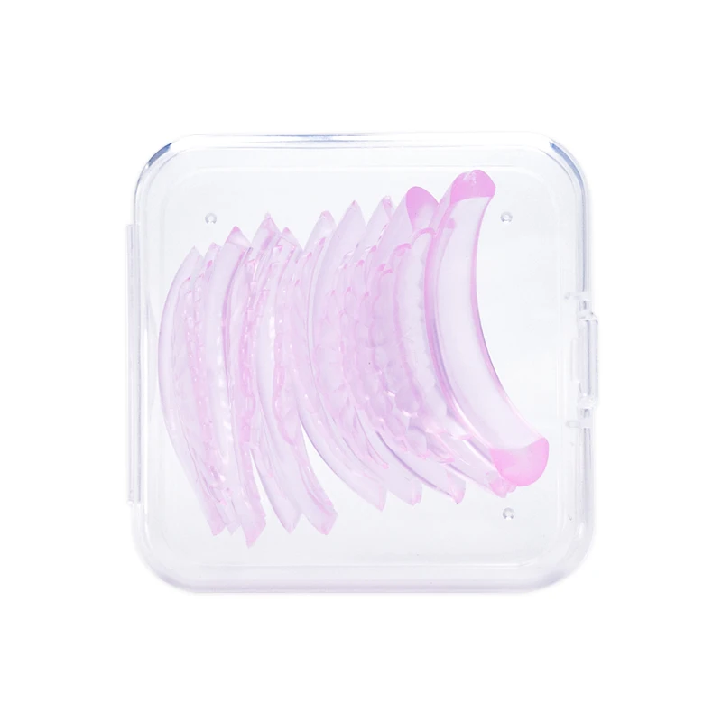 New 5 Pairs Pink Eyelash Extension Silicone Pads Shell Shape Lash Lift Perm Pad Grafting Lashes Makeup Tools