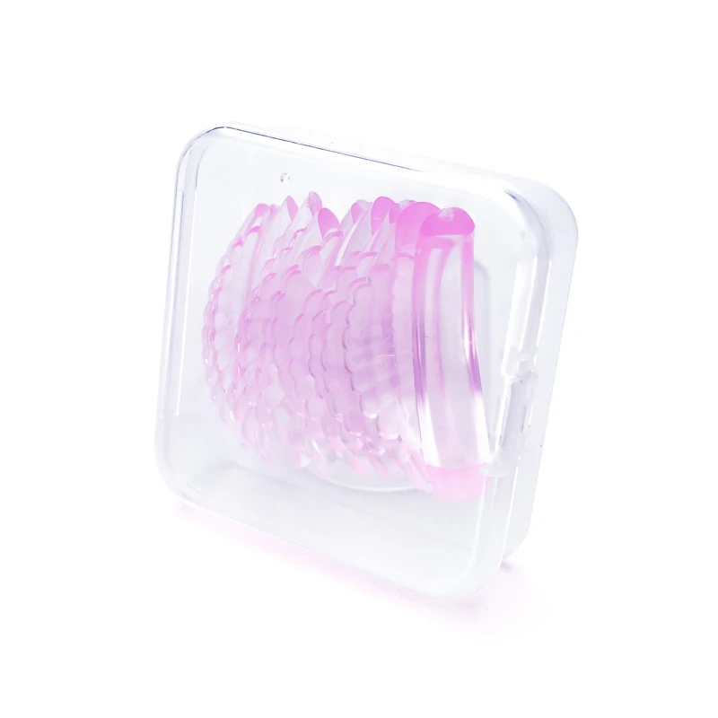 New 5 Pairs Pink Eyelash Extension Silicone Pads Shell Shape Lash Lift Perm Pad Grafting Lashes Makeup Tools