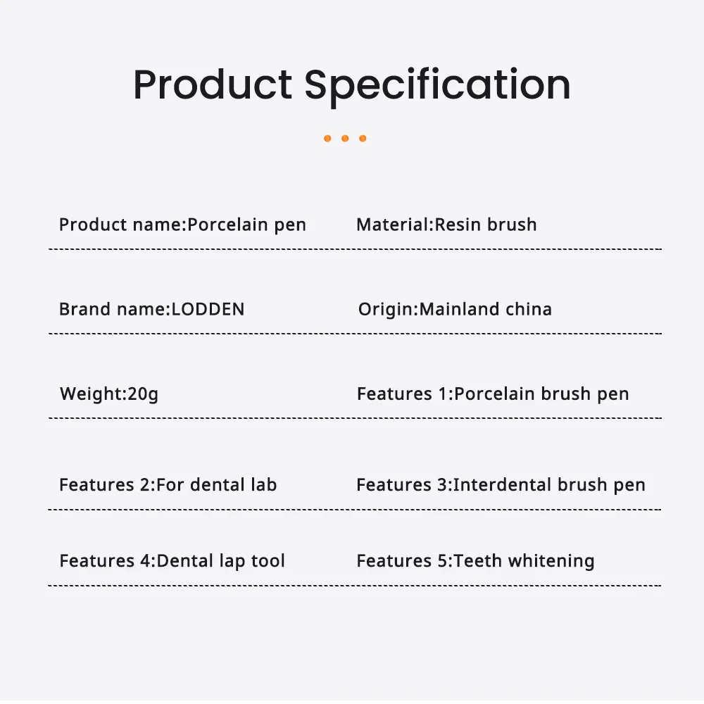 Dental Lab Porcelain Brush Pen for Dental Teeth Tools Dentist Shaping Plastic Glaze Interdental Brush Pen Ceramic Brush Pen