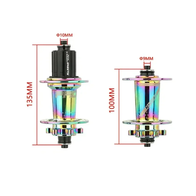 HASSNS Pro 7 36h Rear Hub Bearing 36Holes Freehub MTB Bike Four Palin 32H Rear Hub for 7-12 Speed Noisy Cube Bicycle 6 Pawl Hubs