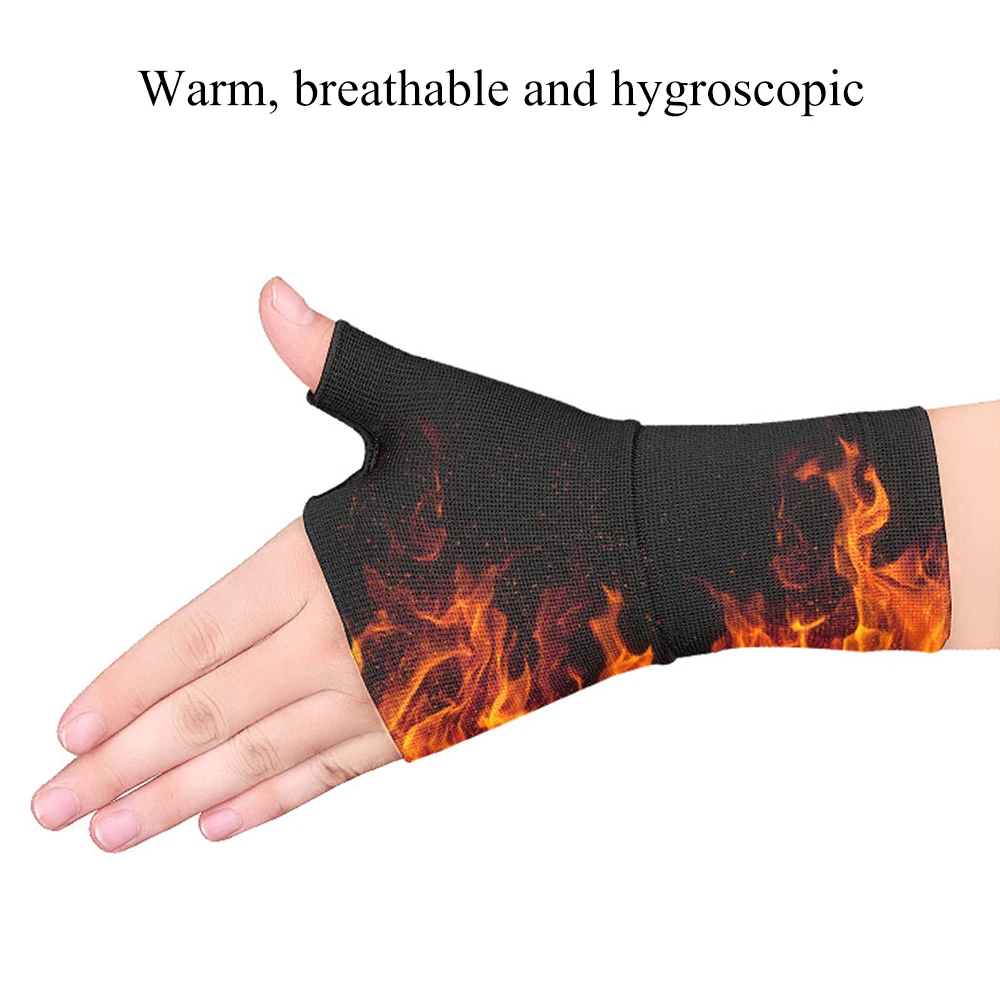 1pair Compression Wrist Thumb Band Belt Carpal Tunnel Hands Wrist Support Brace Strap Sleeve Golf Tenosynovitis Arthritis Gloves