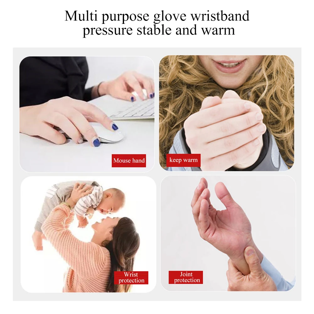 1pair Compression Wrist Thumb Band Belt Carpal Tunnel Hands Wrist Support Brace Strap Sleeve Golf Tenosynovitis Arthritis Gloves