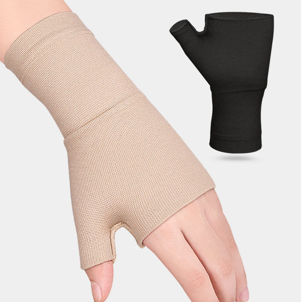 1pair Compression Wrist Thumb Band Belt Carpal Tunnel Hands Wrist Support Brace Strap Sleeve Golf Tenosynovitis Arthritis Gloves