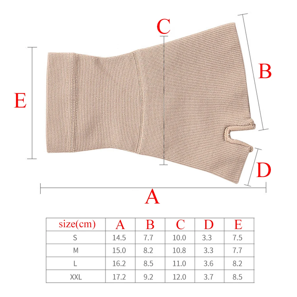 1pair Compression Wrist Thumb Band Belt Carpal Tunnel Hands Wrist Support Brace Strap Sleeve Golf Tenosynovitis Arthritis Gloves