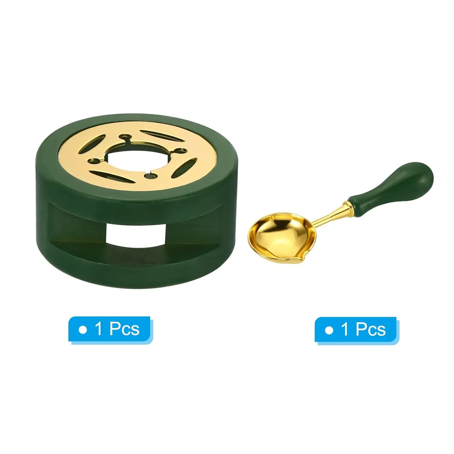 1set Wax Seal Warmer,Wax Seal Kit with Wax Seal Spoon for Melting Wax Seal Beads Or Sealing Wax Sticks