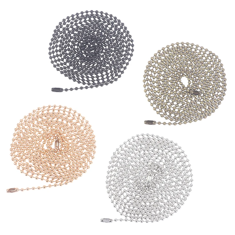 1PC New Original 100cm Stainless Steel Copper Switch Chain For Ceiling Fan Lights, Wall Lamp, Table Lamp, And Etc
