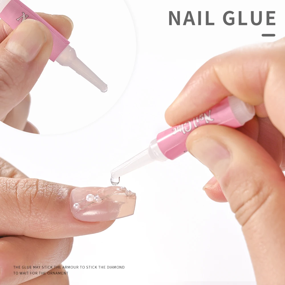 10-30pcs Fast Drying Nail Glue Acrylic False Nail Tips Glue Gel For Fast Extension Super Bond Rhinestones False Nails Mini Glue