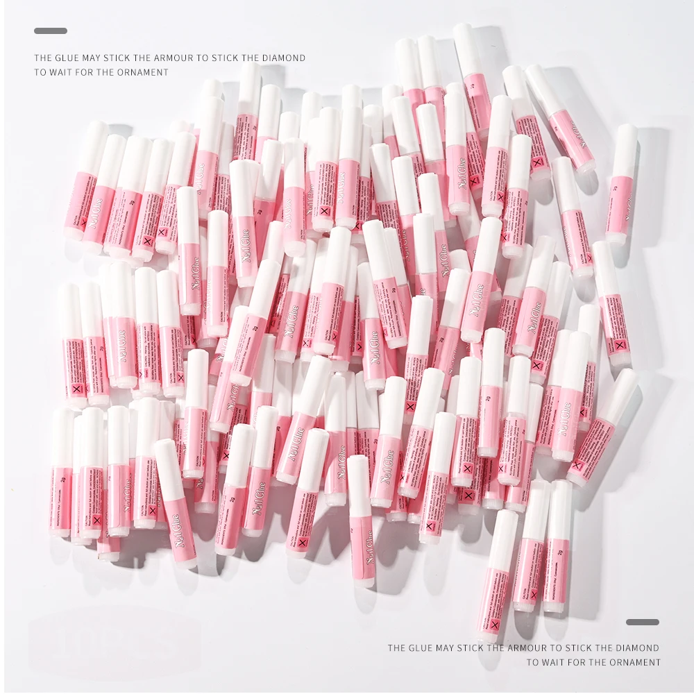 10-30pcs Fast Drying Nail Glue Acrylic False Nail Tips Glue Gel For Fast Extension Super Bond Rhinestones False Nails Mini Glue