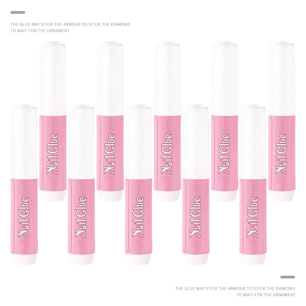 10-30pcs Fast Drying Nail Glue Acrylic False Nail Tips Glue Gel For Fast Extension Super Bond Rhinestones False Nails Mini Glue
