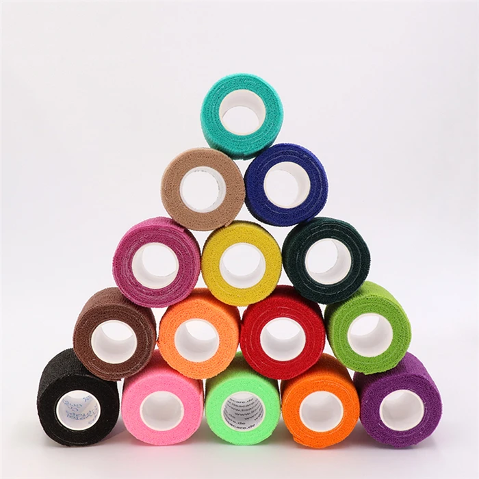 COYOCO Colorful Self Adhesive Elastic Bandage 4.8m Sports Wrap Tape For Knee Support Pads Finger Ankle Palm Pet Tattoo Wrist