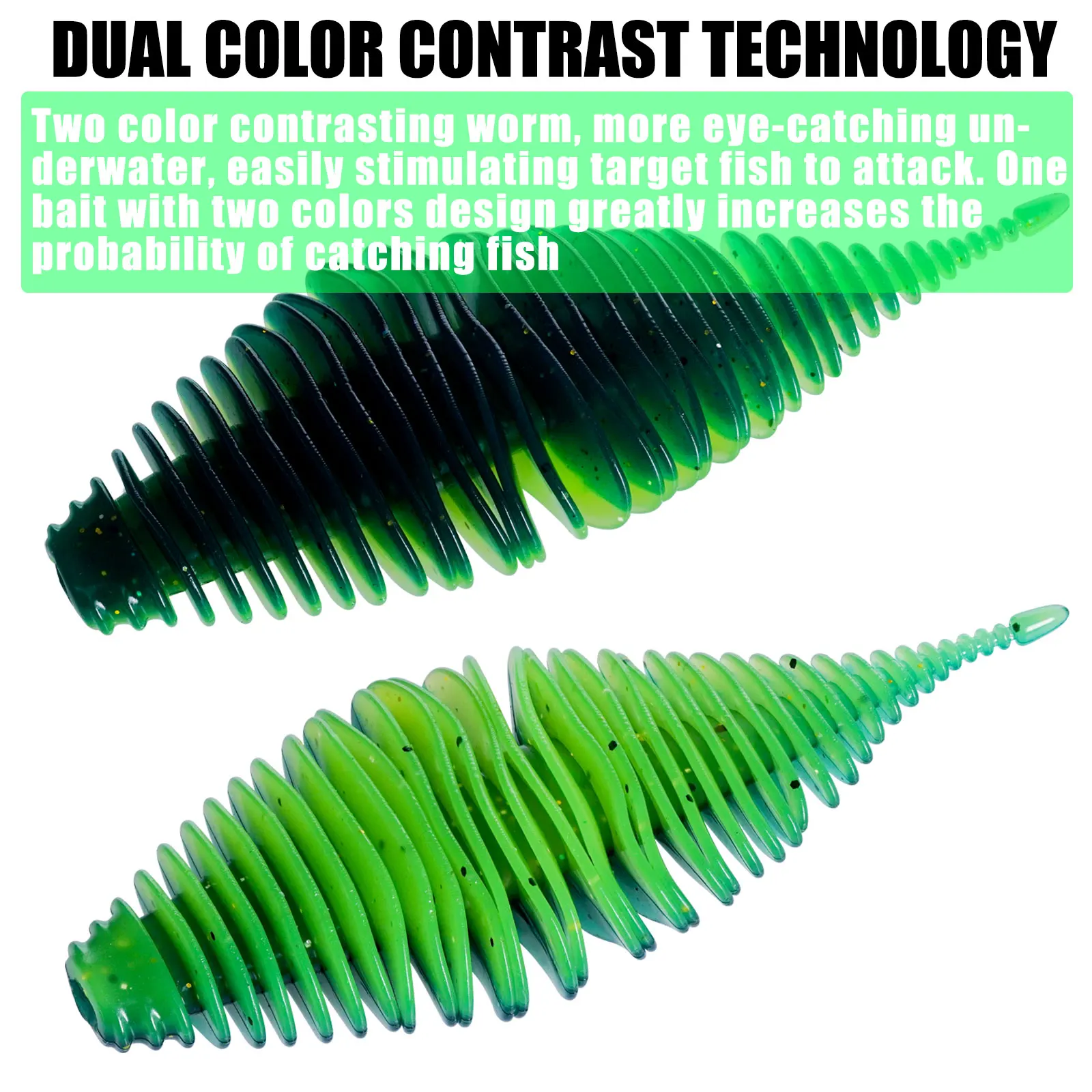 SAMOLLA Worm Silicone Soft Lure Fishing Lure Bellows Gill Artificial Pike Bass Swimbait Rig For Fishing Baits leurre souple