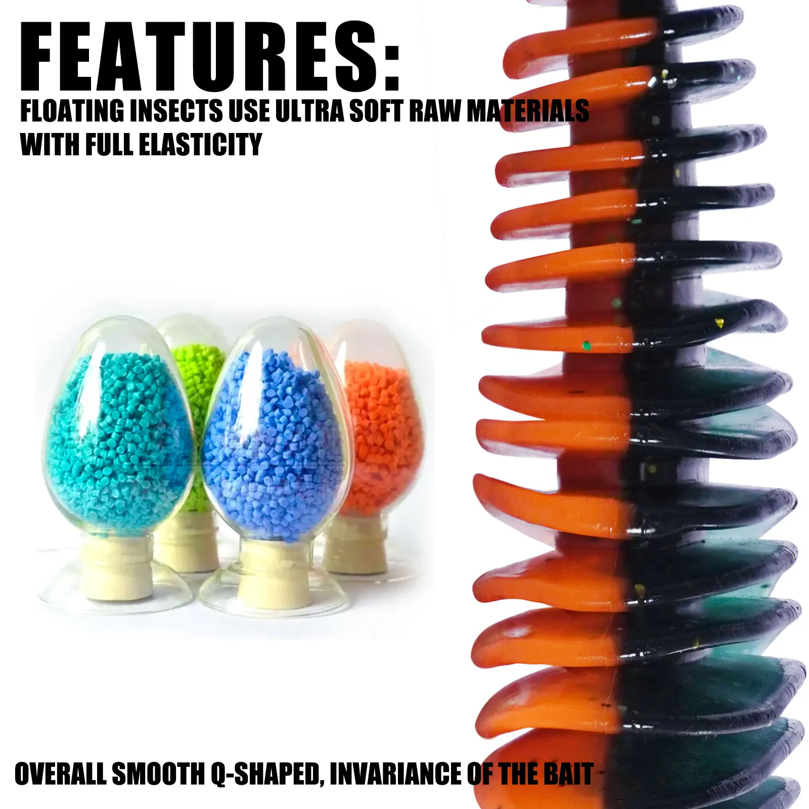 SAMOLLA Worm Silicone Soft Lure Fishing Lure Bellows Gill Artificial Pike Bass Swimbait Rig For Fishing Baits leurre souple