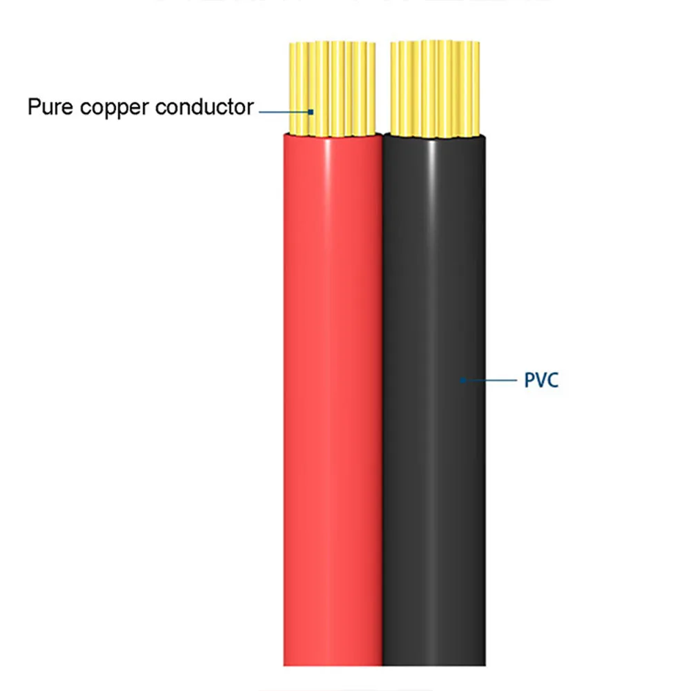 2Pcs SAE Single-ended Cable Power Extension Connector Plug Cable Solar Panel Battery Adapter Quick Connect