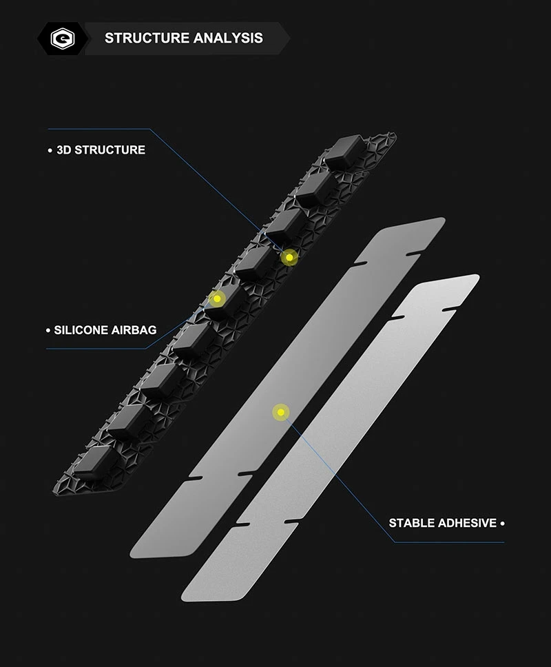ENLEE 3D MTB Road Bike Silicone Chain Bicycle Frame Guards Self-Adhesive Bike Frame Cover Protection For Scratch Accessories
