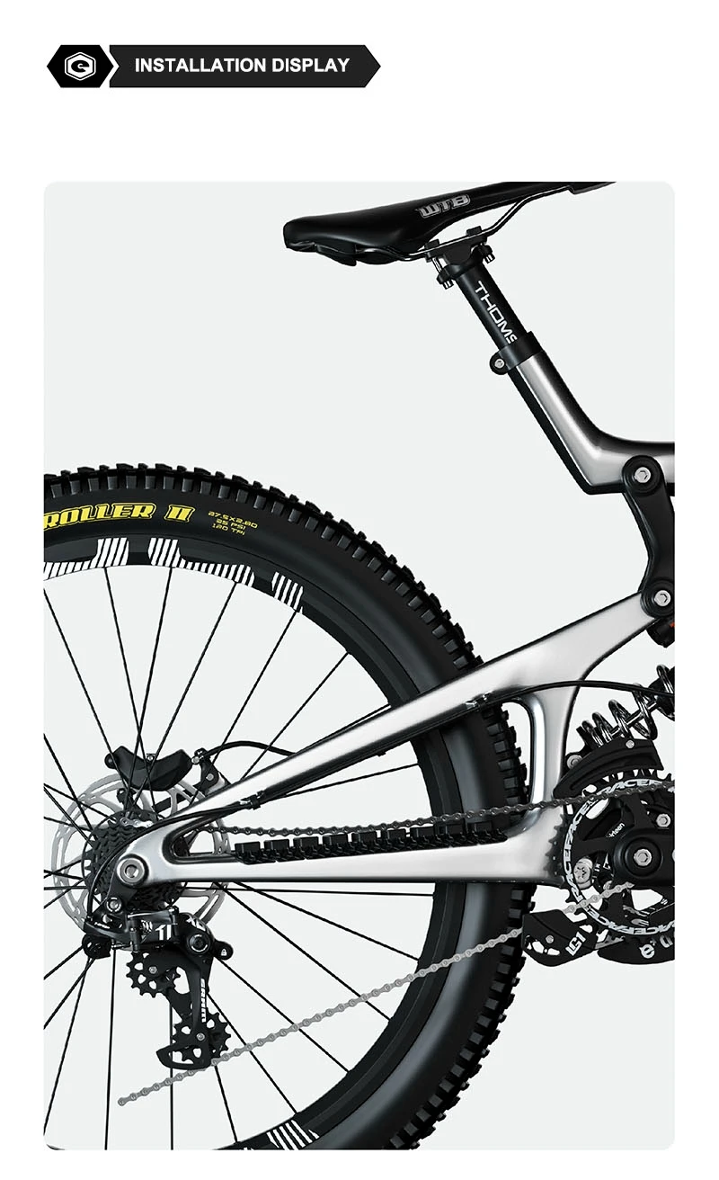 ENLEE 3D MTB Road Bike Silicone Chain Bicycle Frame Guards Self-Adhesive Bike Frame Cover Protection For Scratch Accessories