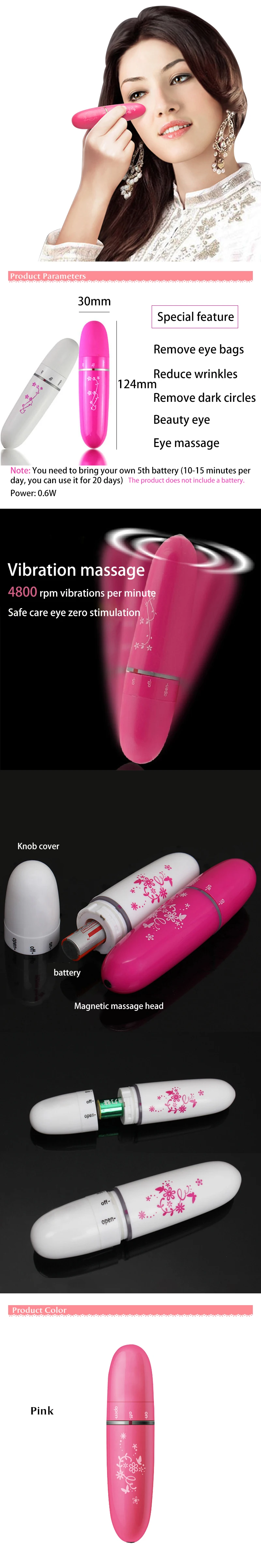 Facial Beauty Stick Skin Tightening Wrinkle Stick Firming Face Massage Lift Tool Energy Stick Vibration Face Slimming Stick