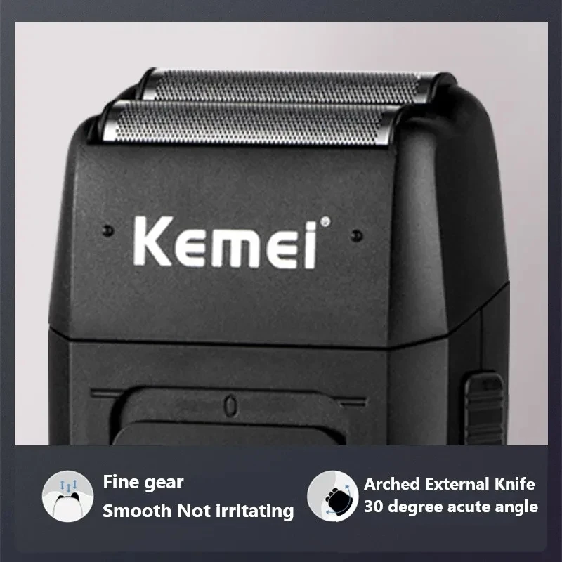 1Set Clipper Blade for Kemei Km-1102 Clipper Electric Shaver Parts Net Replacable and Durable Stainless Steel Material