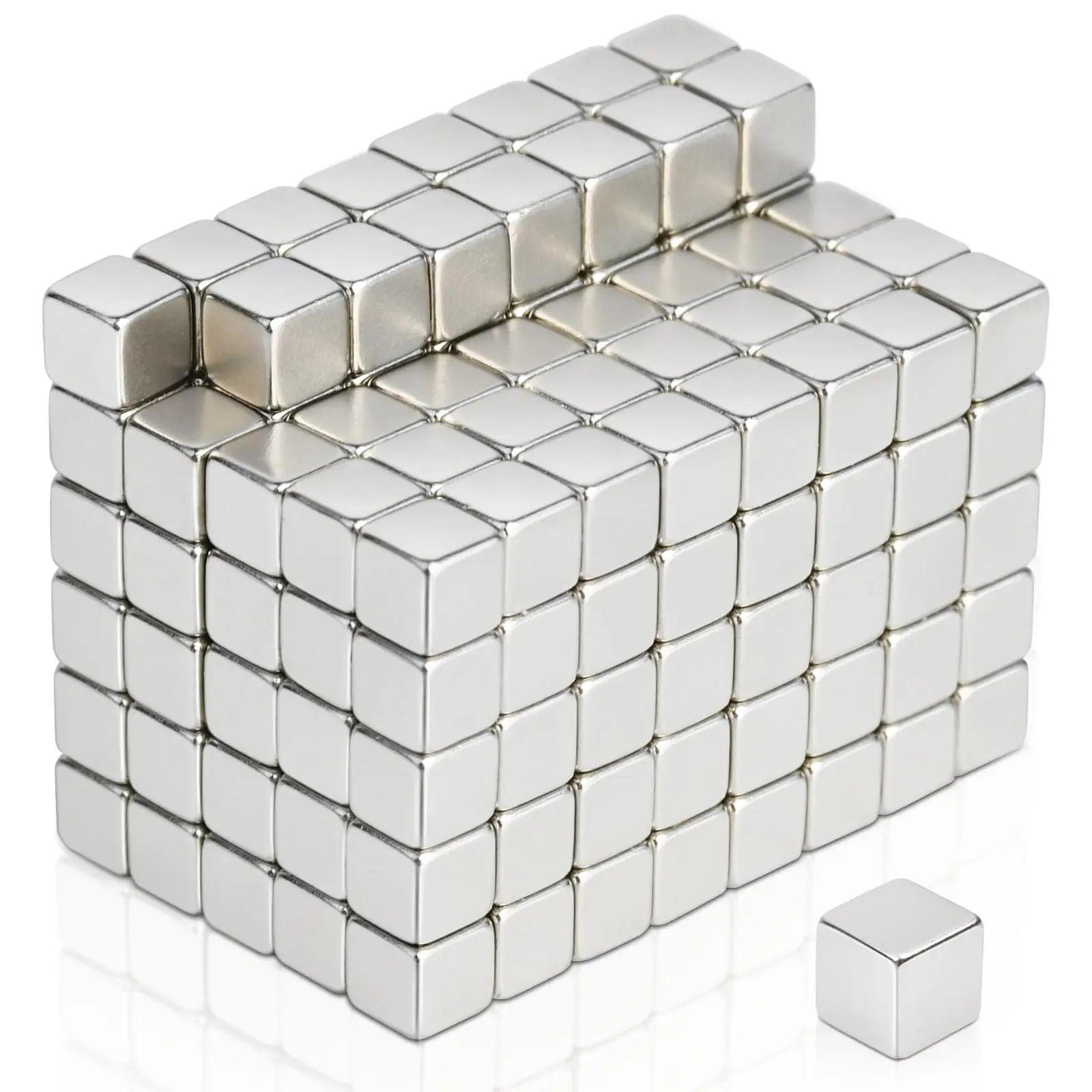 7 X 7 X 7mm Rare Earth Magnets, Small Magnets for Fridge, Whiteboard, Science, Crafts, Office and Locker Magnets