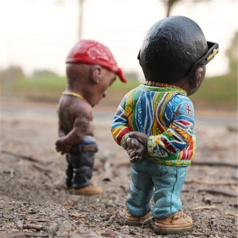 1 Pcs Hip Hop Legend Commemorative Resin Ornaments Home Decoration Memorial Statue Crafts Characters Sculptures and Figurines
