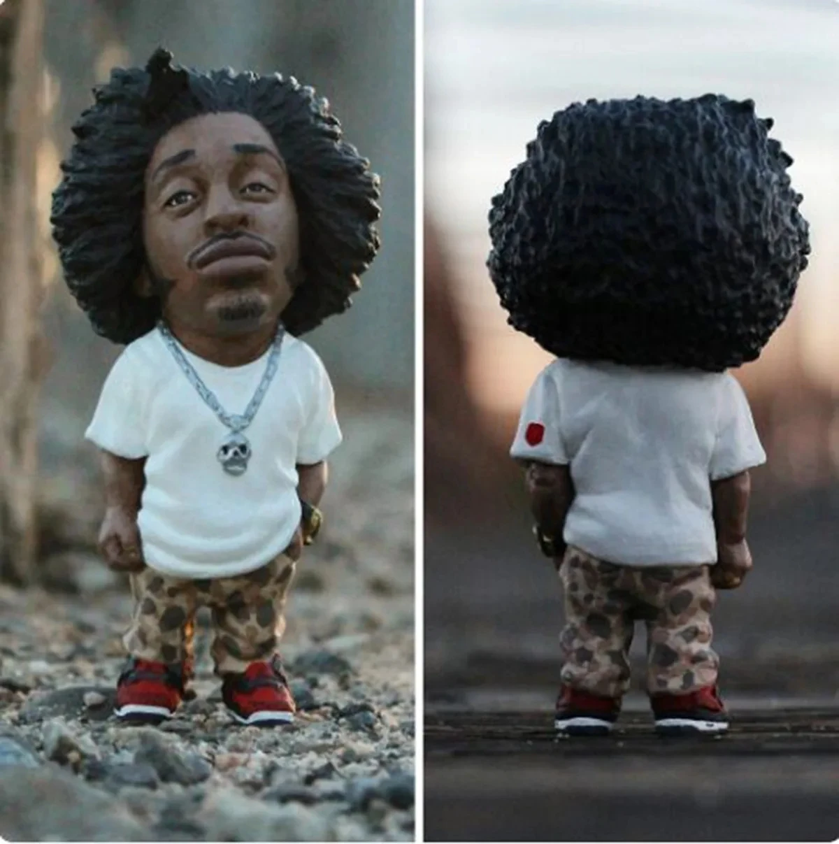 1 Pcs Hip Hop Legend Commemorative Resin Ornaments Home Decoration Memorial Statue Crafts Characters Sculptures and Figurines