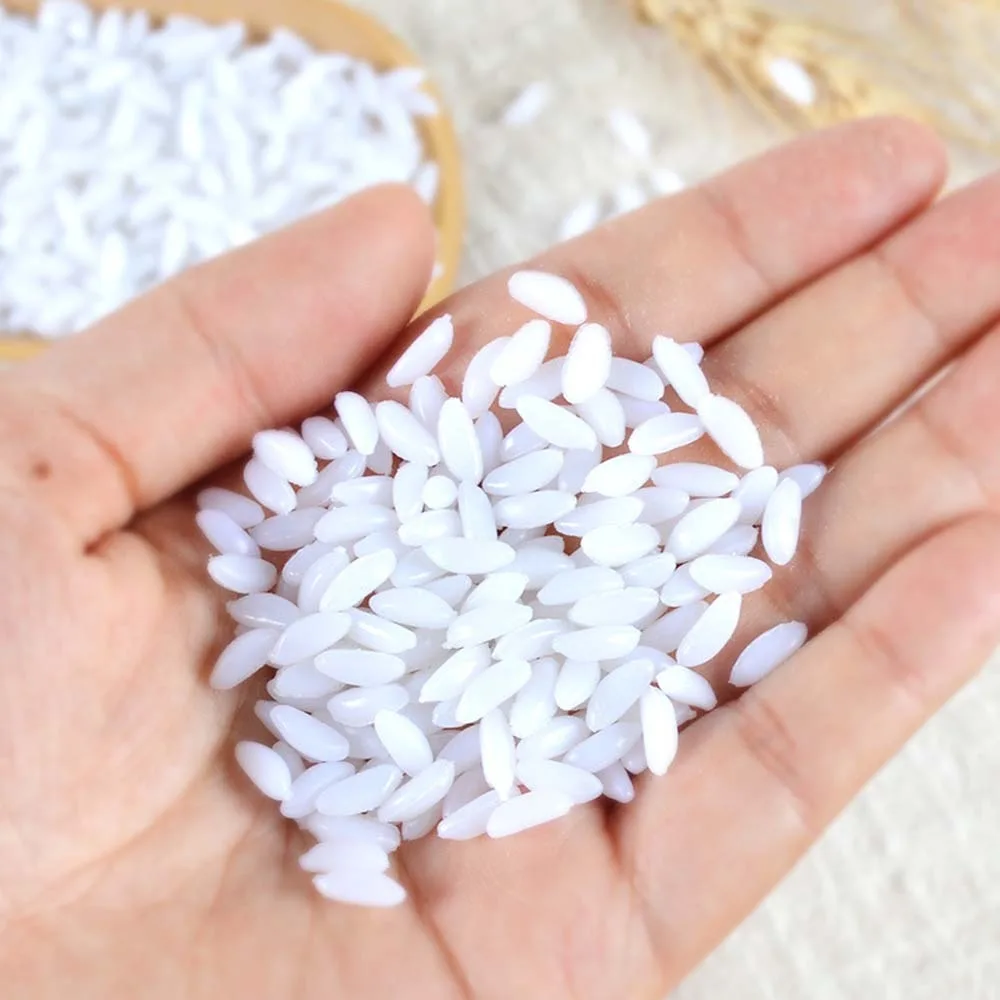 40g PVC Simulated Rice Grains Display Props Artificial Fake Food White Rice Festive Party Window Cabinet Decor Photography Props