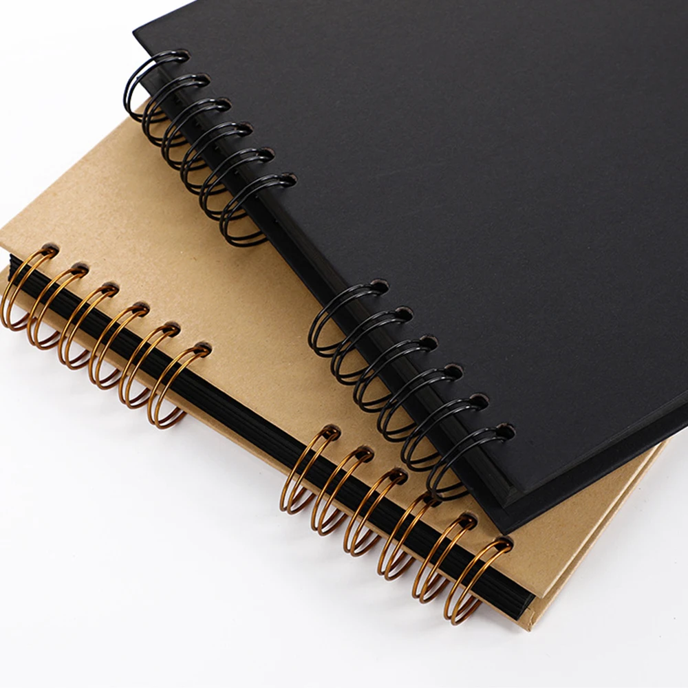 ZK20 80 Sides Black Memory Books DIY Craft Photo Albums Scrapbook Cover Kraft Album For Wedding Anniversary Gifts Memory Books
