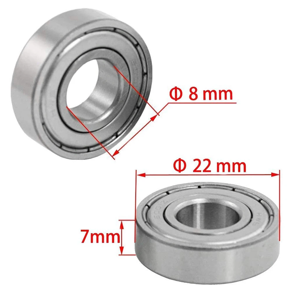 20-100pcs Ball Bearings 608ZZ ABEC-7 Deep Groove Miniature Bearings For Skateboard Scooter High Carbon Steel Single Row Bearings