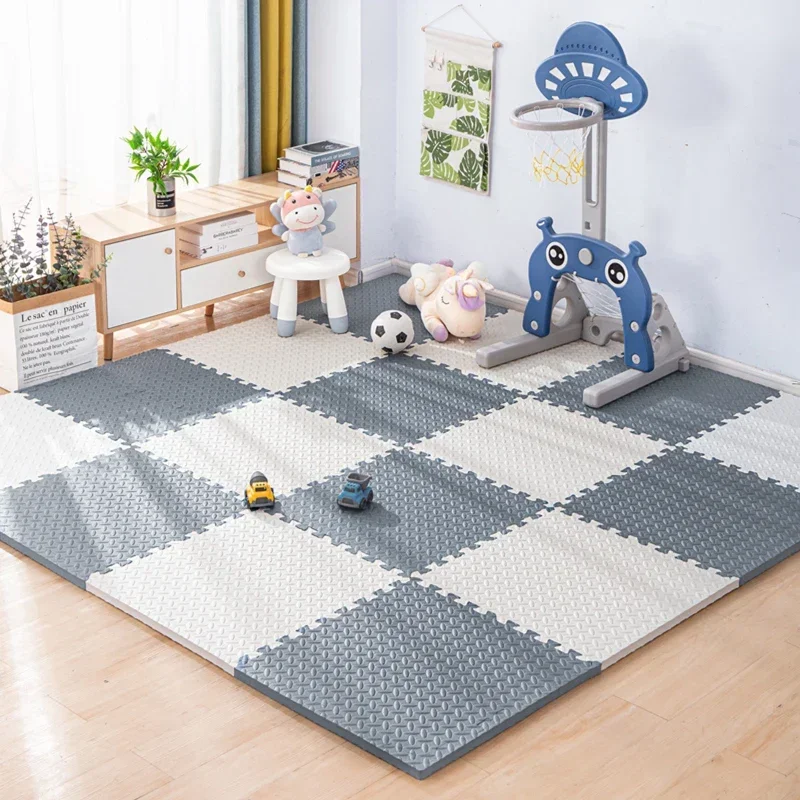 30*30cm Thicken Sports Gym Mat Protection EVA Leaf Grain Floor Mats Yoga Fitness Non-Slip Splicing Rugs Shock Room