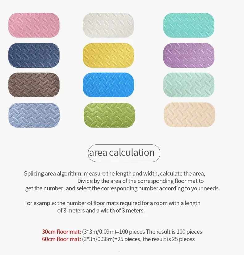 30*30cm Thicken Sports Gym Mat Protection EVA Leaf Grain Floor Mats Yoga Fitness Non-Slip Splicing Rugs Shock Room